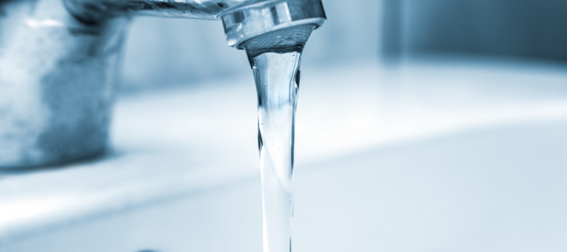 Running water from the tap
